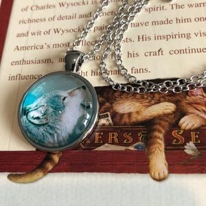 🌸New Howling wolf necklace🌸